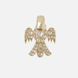 Saadgi Gold Plated Womens Kundan, Polki Ring