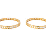 Gold Plated Womens Kundan Pair of Bangles