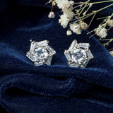 Silver Plated Womens Pair of Stud Earrings