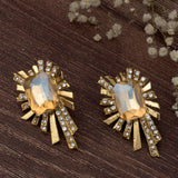 Florence Gold Plated Womens Pair of Stud Earrings