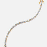 Gold Plated Womens Diamond Bracelet
