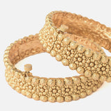 Gold Plated Temple Womens Pair of Bangles