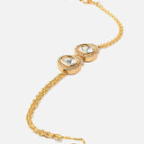 Gold Plated Womens Zircon Bracelet