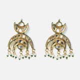 Gold Plated Womens Pair of Drop Earrings