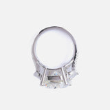Silver Plated Womens Zircon Ring