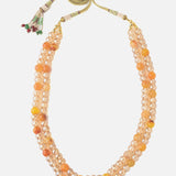 Orange Womens Short Necklace