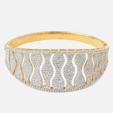 Gold Plated Zircon Womens Kada