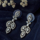 Silver Plated Womens Pair of Drop Earrings