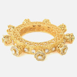 Gold Plated Polki Womens Kada