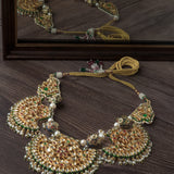 Gold Plated Multicolored Womens Short Necklace