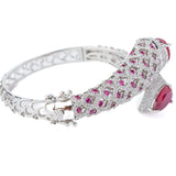 Florence Silver Plated Pink Womens Kada