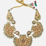 Gold Plated Multicolored Womens Short Necklace