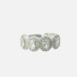Zia 2.0 Silver Plated Womens Zircon Ring