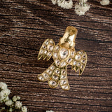 Saadgi Gold Plated Womens Kundan, Polki Ring