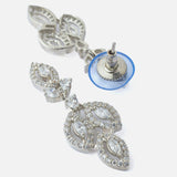 Silver Plated Womens Pair of Drop Earrings