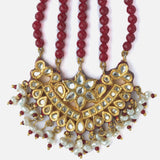 Gold Plated Red Womens Beaded Paasa