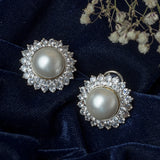 Silver Plated Womens Pair of Stud Earrings