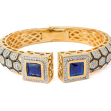 Florence Gold Plated Blue Womens Kada