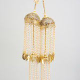 Gold Plated Womens Kundan, Polki Pair of Kaleeras