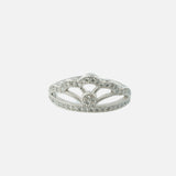 Zia 2.0 Silver Plated Womens Zircon Ring