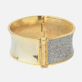 Gold Plated Zircon Womens Kada