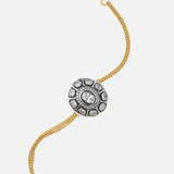 Gold Plated Black Womens Diamond Bracelet
