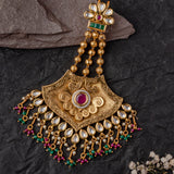 Gold Plated Multicolored Womens Synthetic Stone Paasa