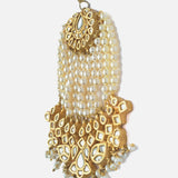 Gold Plated White Womens Beaded Paasa