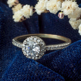 Silver Plated Womens Zircon Ring