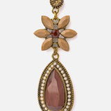 Florence Brown Womens Pair of Drop Earrings