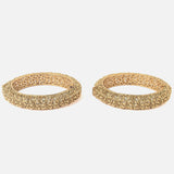 Gold Plated Temple Womens Pair of Bangles