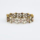 Burgundy Gold Plated Pink Womens Kundan, Polki Kadas (2.4,2.6)