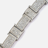 Silver Plated Womens Zircon Bracelet