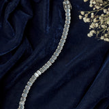 Silver Plated Womens Diamond Bracelet