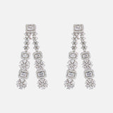 Silver Plated Womens Pair of Chandbali Earrings