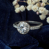 Silver Plated Womens Zircon Ring