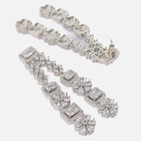 Silver Plated Womens Pair of Chandbali Earrings