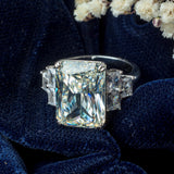 Silver Plated Womens Zircon Ring