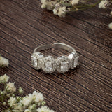 Zia 2.0 Silver Plated Womens Zircon Ring