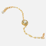 Gold Plated Womens Beaded Bracelet