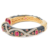 Florence Gold Plated Red Womens Kada