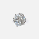 Silver Plated Womens Pair of Stud Earrings