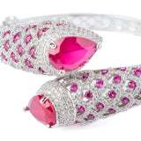 Florence Silver Plated Pink Womens Kada