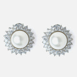 Silver Plated Womens Pair of Stud Earrings