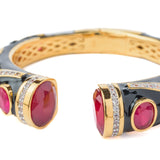 Florence Gold Plated Red Womens Kada