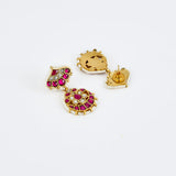 Morpankh Gold Plated Pink Womens Beaded Choker Necklace Set with Pair of Earrings (Freesize)