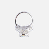 Silver Plated Womens Zircon Ring