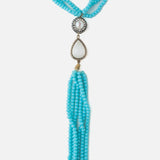 Blue Womens Short Necklace
