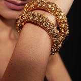 Isvaraah Gold Plated Womens Pair of Bangles
