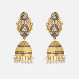 Saadgi Gold Plated Womens Pair of Jhumka Earrings